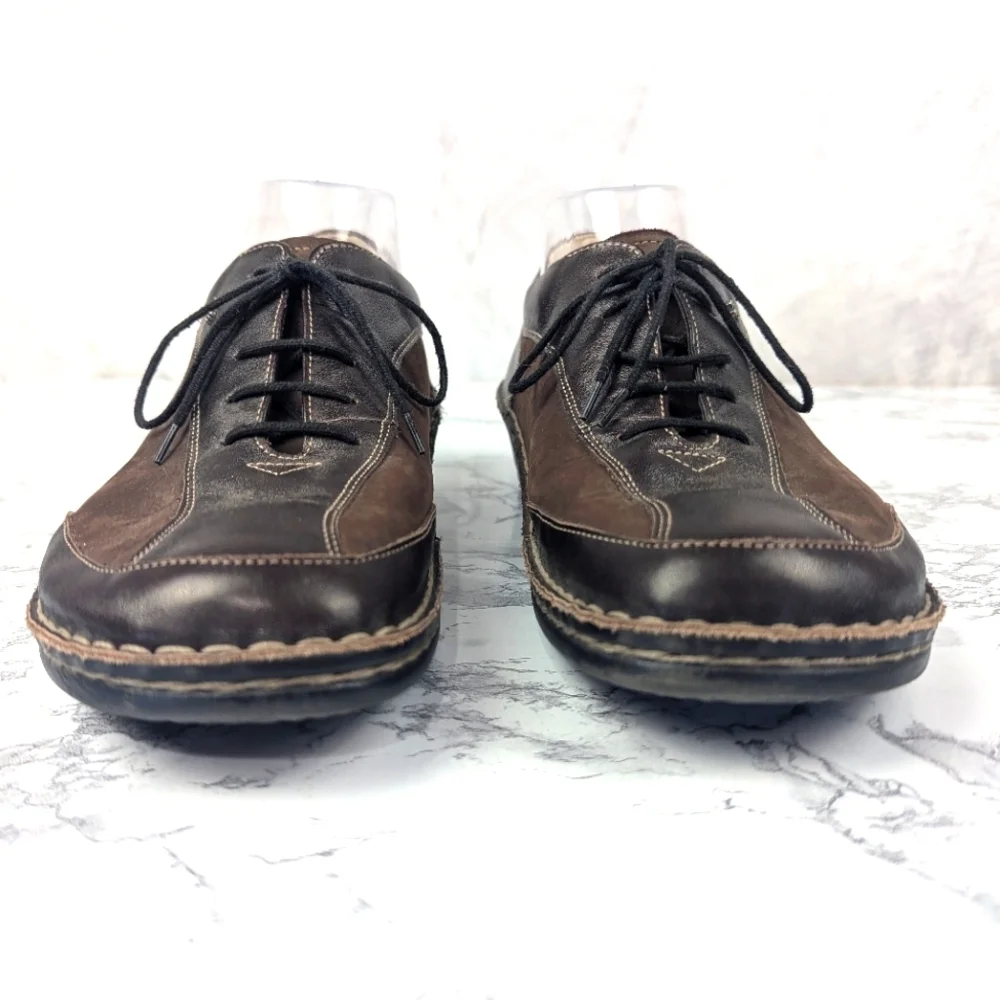 Finn Comfort Size 41 D Oxford Tie Shoes In Brown Made In Germany